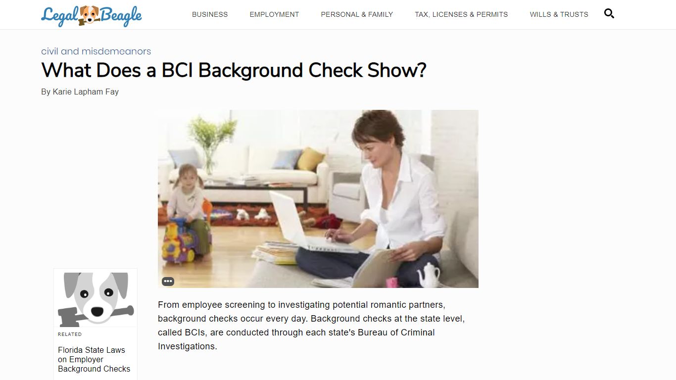 What Does a BCI Background Check Show? | Legal Beagle