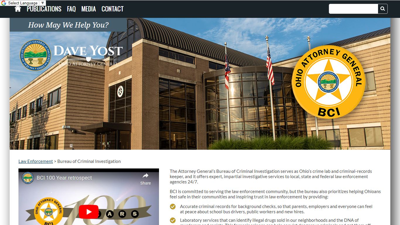 Bureau of Criminal Investigation - Ohio Attorney General